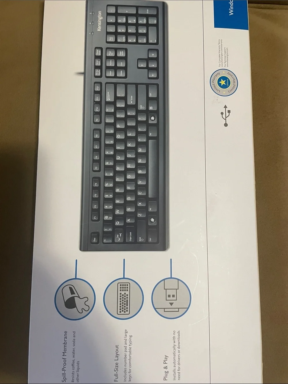 Black Keyboard for Life - Wired USB